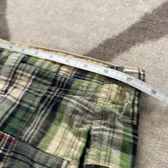 Red Camel Madras Plaid Bermuda Shirts Size 34, 100% Cotton, Vintage Quality Sewn - Picture 10 of 16